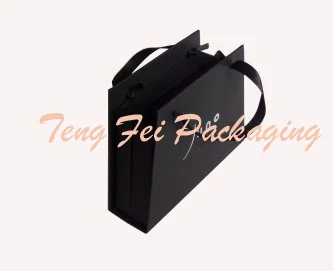 Black Rigid Box Bag by Teng Fei Packaging — rigid card & paper jewelry box