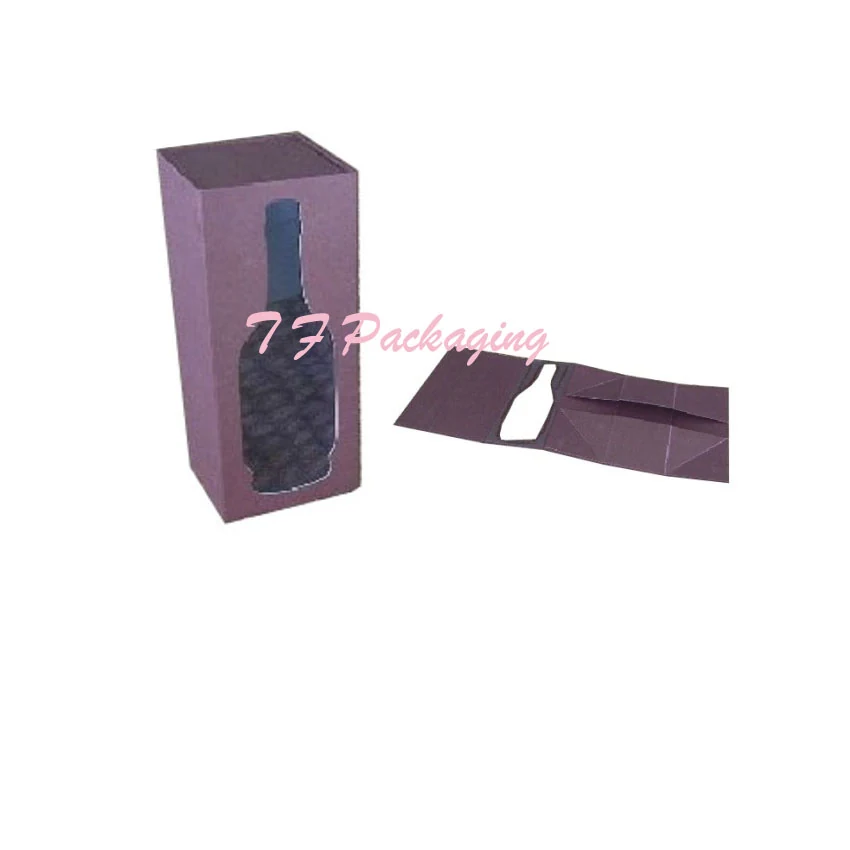 Die-Cut Window Wine Box by Teng Fei Packaging — rigid card & paper wine box