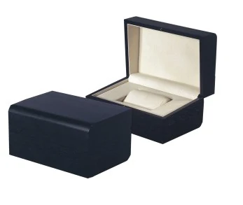 Navy Gloss Wooden Watch Box by Teng Fei Packaging — lacquered wood watch box