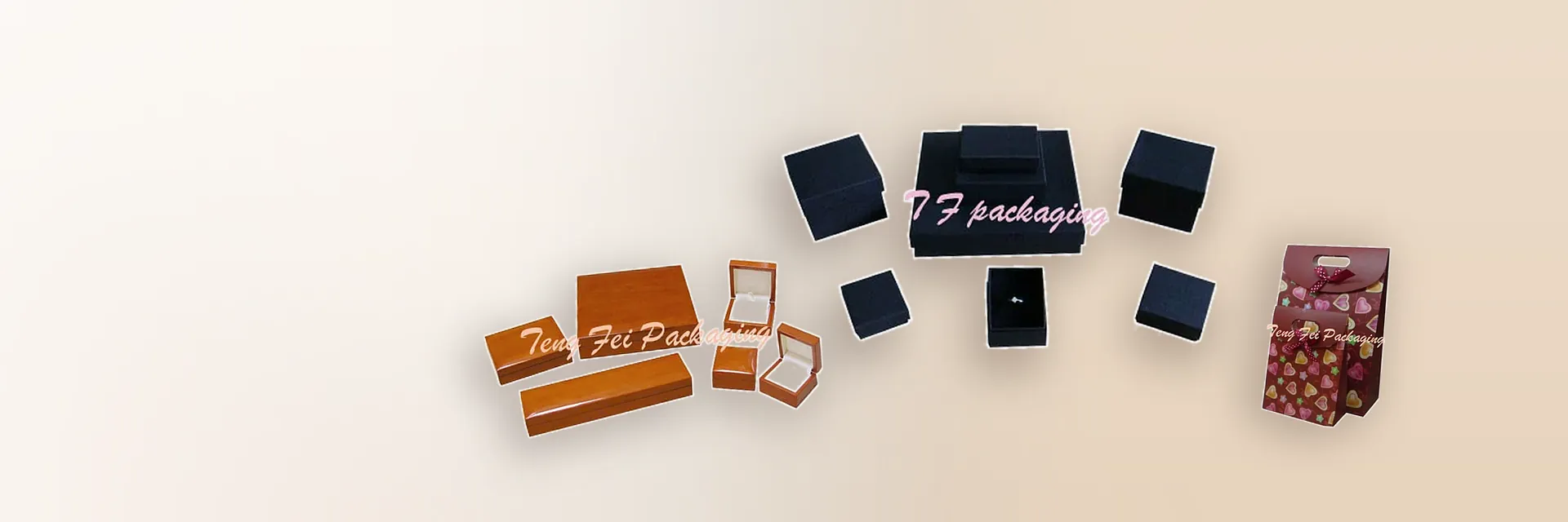 Gift and jewellery packaging made by Teng Fei Packaging