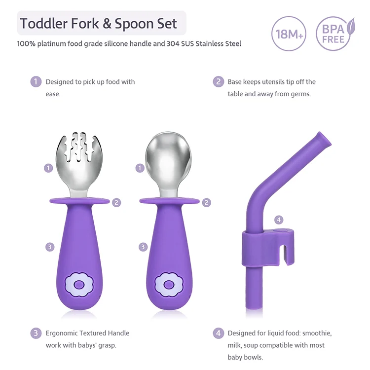 Utensil set inside a PP storage box with colour box packaging