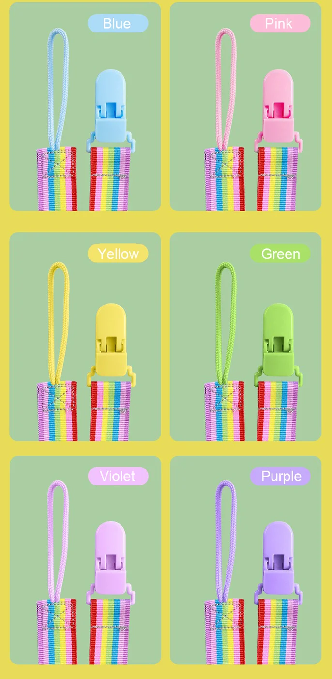 Clip with the ribbon pulled taut, showing tensile strength