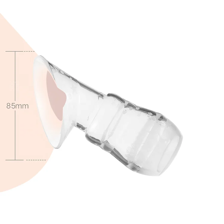 silicone manual breast pump with lid
