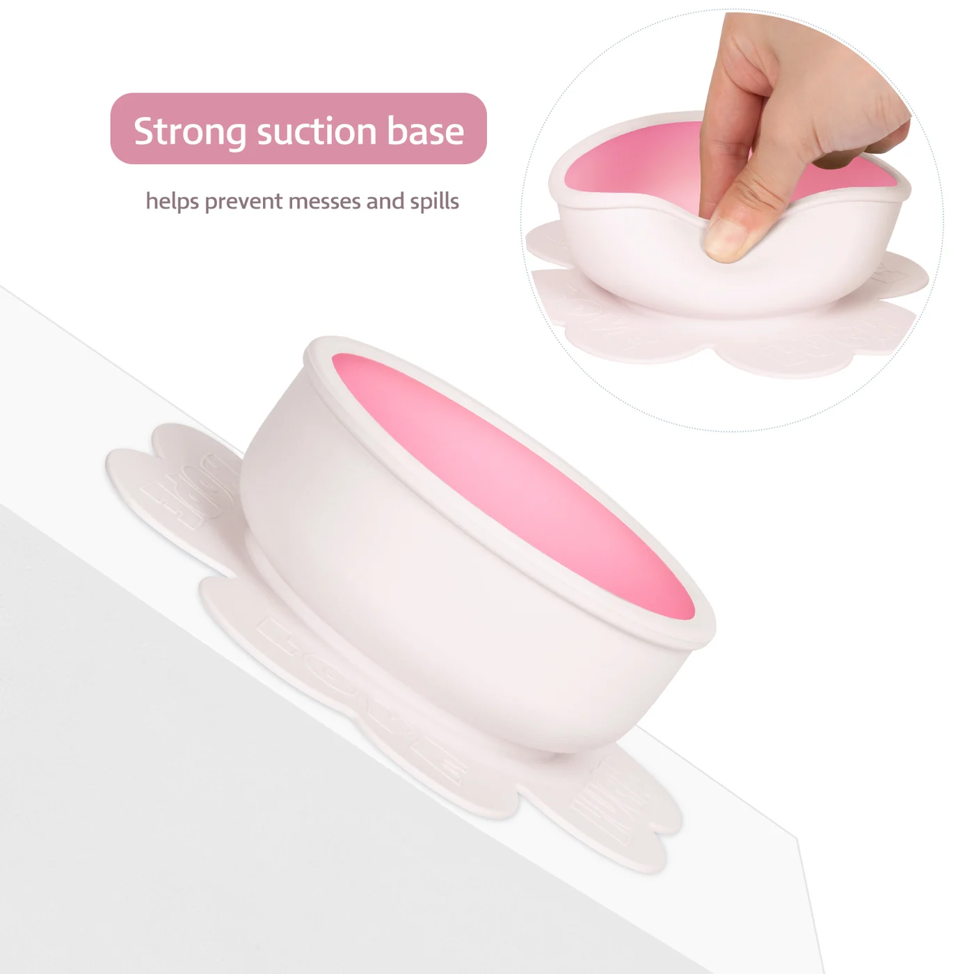 Close-up of the suction base on a flat surface