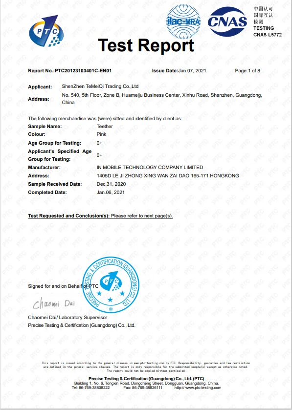 Test certificate held by Termiki