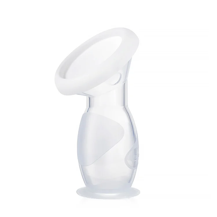 Close-up of the silicone pump body with smooth, rounded edges and no visible seams