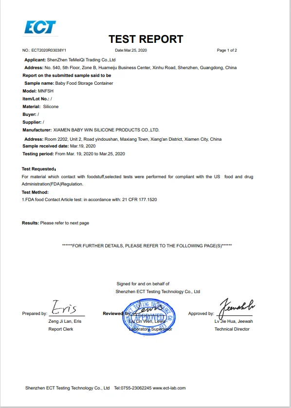 Test certificate held by Termiki