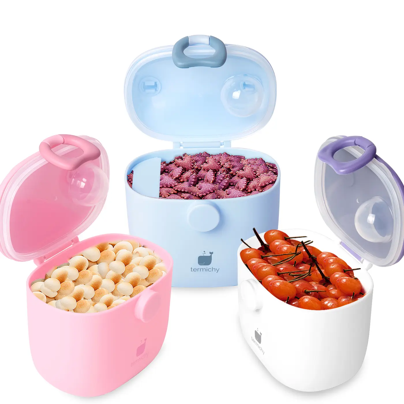 Spoon and scraper piece supplied with the dispenser