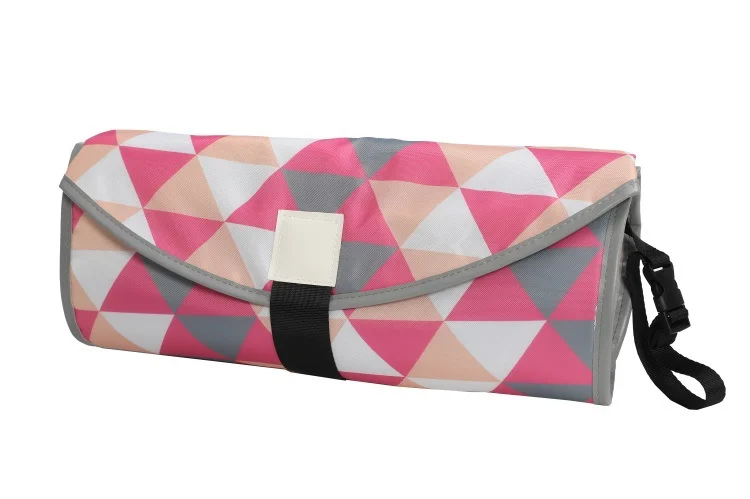 Changing pad folded and stored in an OPP bag
