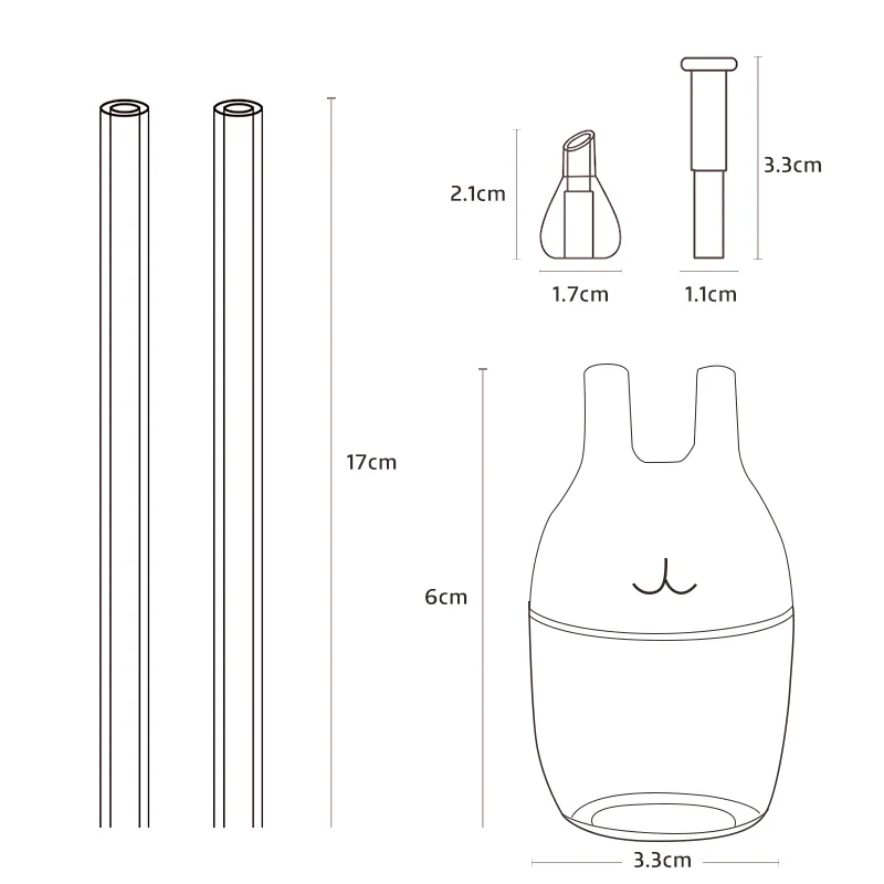 Aspirator in use with a parent gently suctioning mucus from a baby’s nose