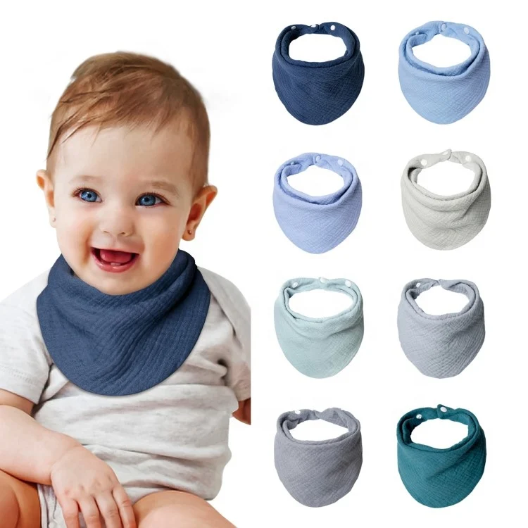 Baby bib unfolded, showing its use as a burp cloth or wipe