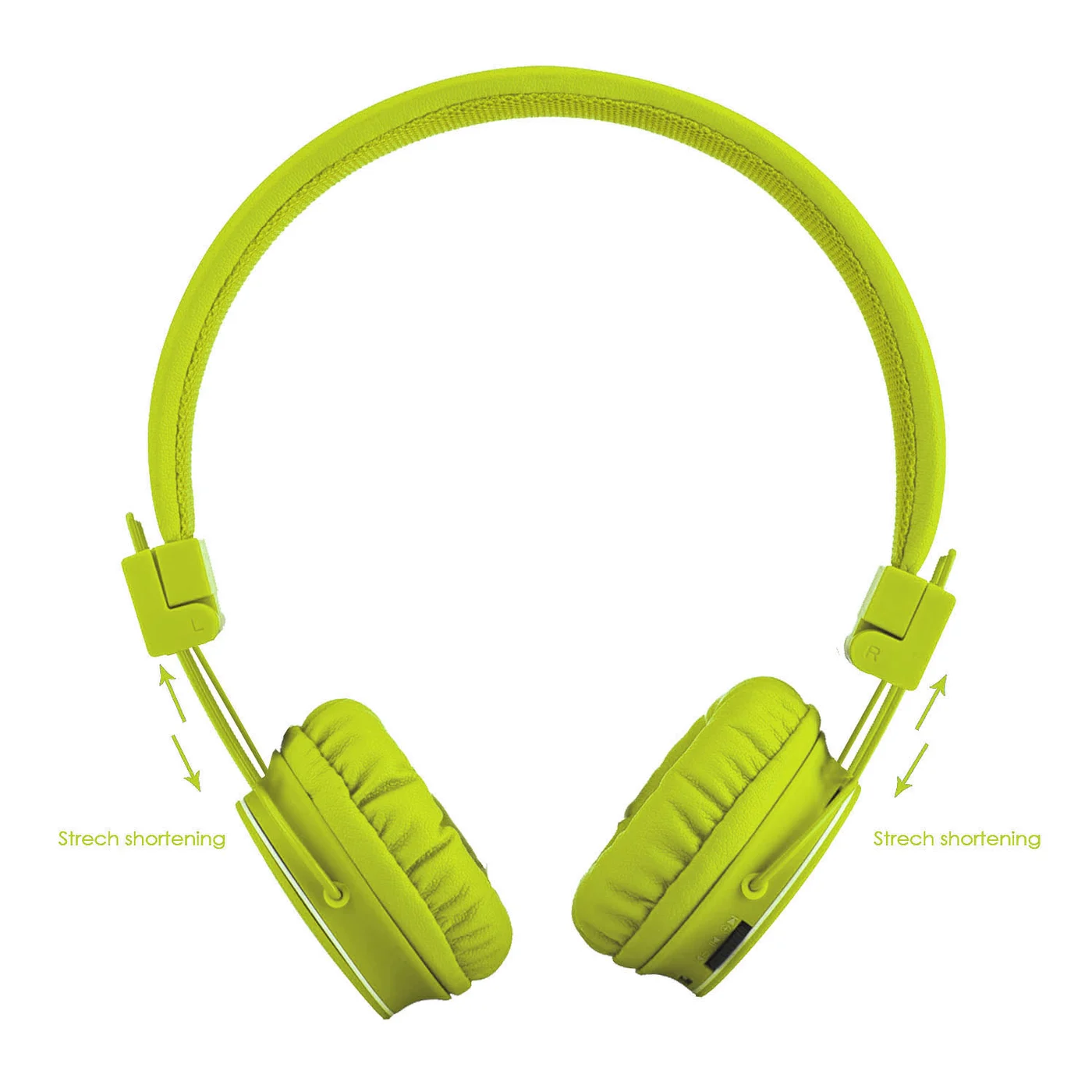 Blue kids' headphones with 3.5mm jack and protective case