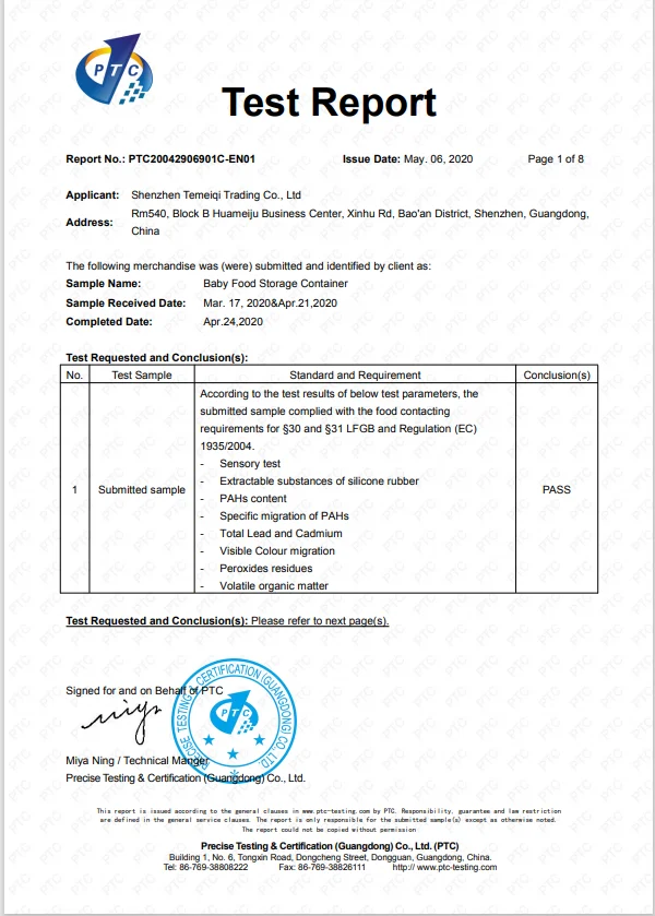 Test certificate held by Termiki