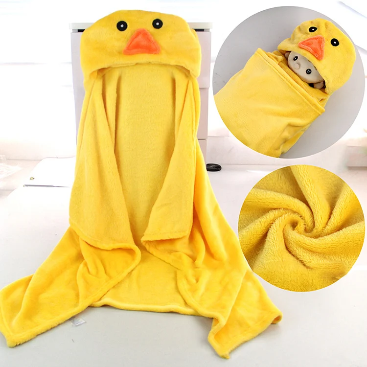 Blanket folded and placed in an OPP bag, ready for shipment