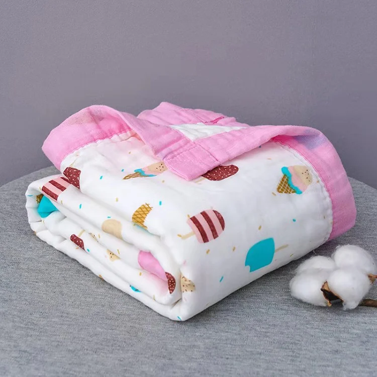 Bath Towel Muslin Baby Bamboo Summer Blanket