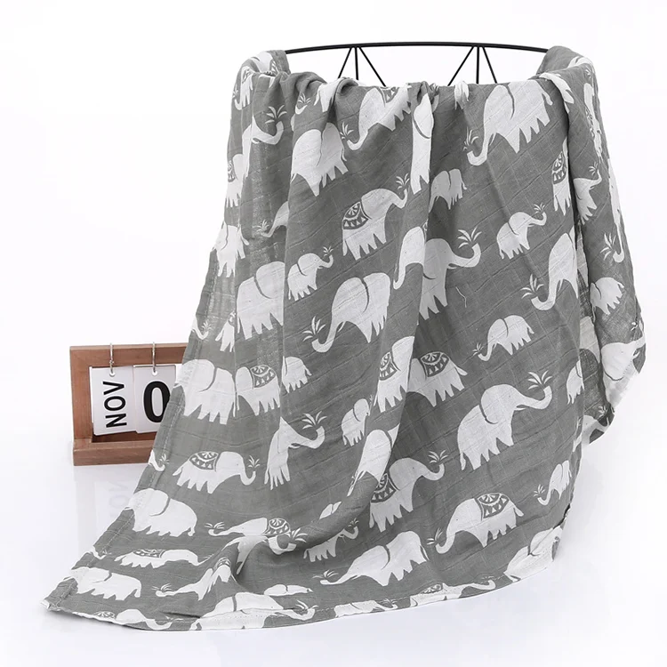 Cotton Material Floral Muslin Swaddle Blankets
