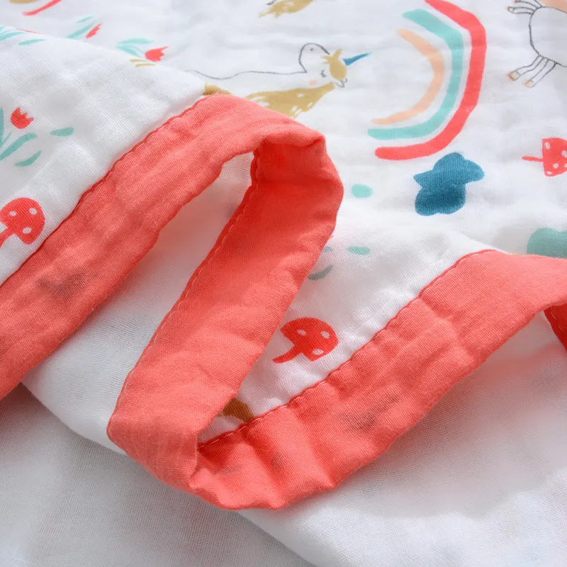 6-layers Newborn Soft Bath Towel Cotton Toddler Muslin Baby Blanket