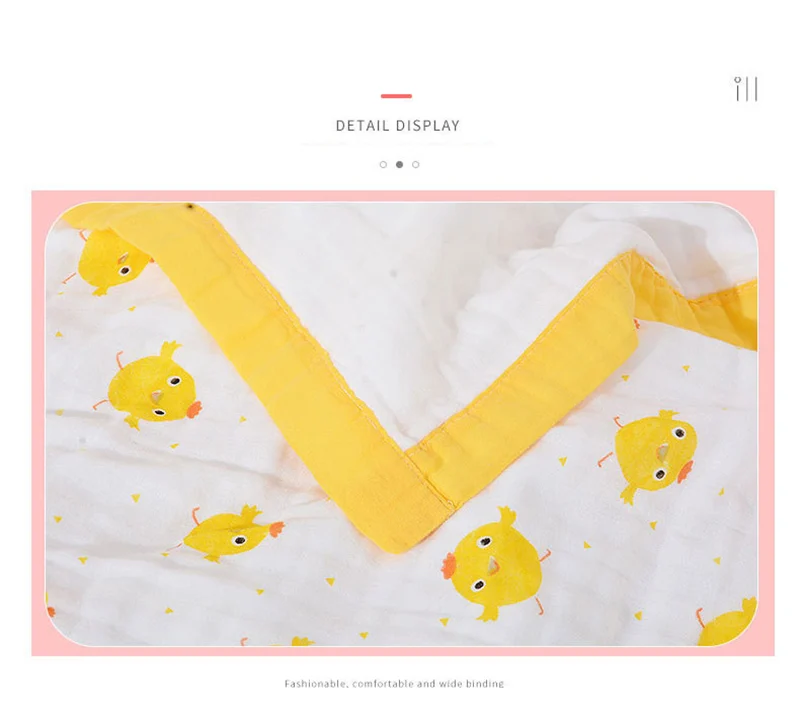 6-layers Newborn Soft Bath Towel Cotton Toddler Muslin Baby Blanket