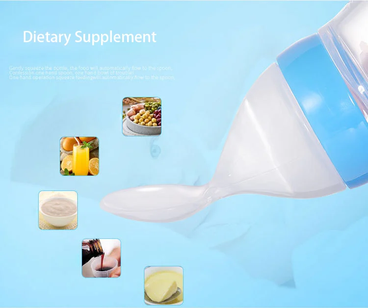 Squeeze feeder with the cap removed, showing the internal sealing disc and bottle opening