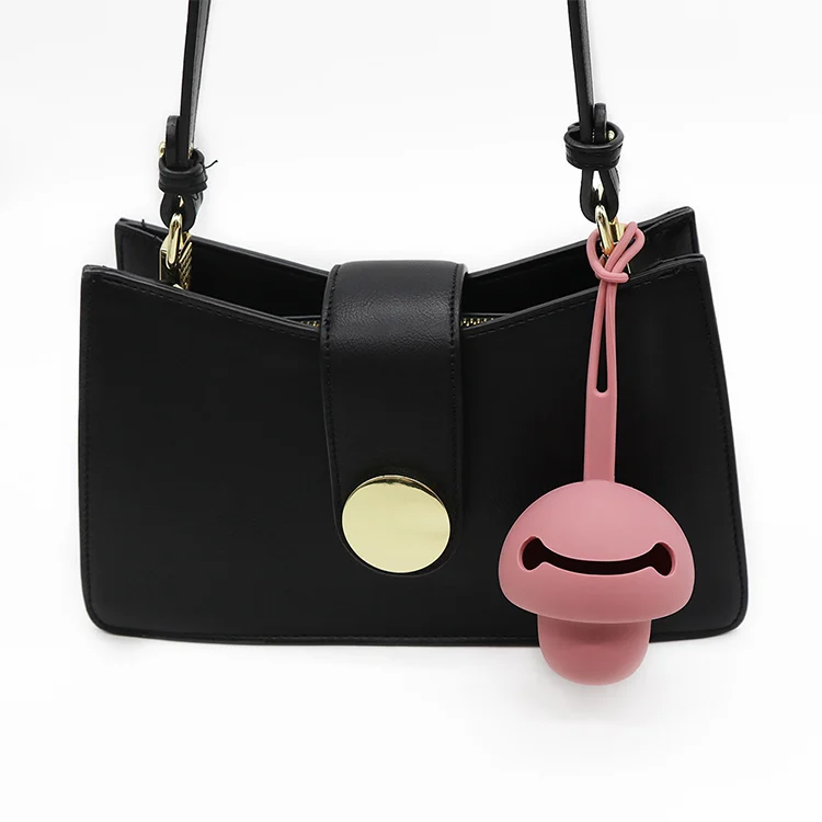 Pacifier holder case with the strap folded back, showing the internal cavity