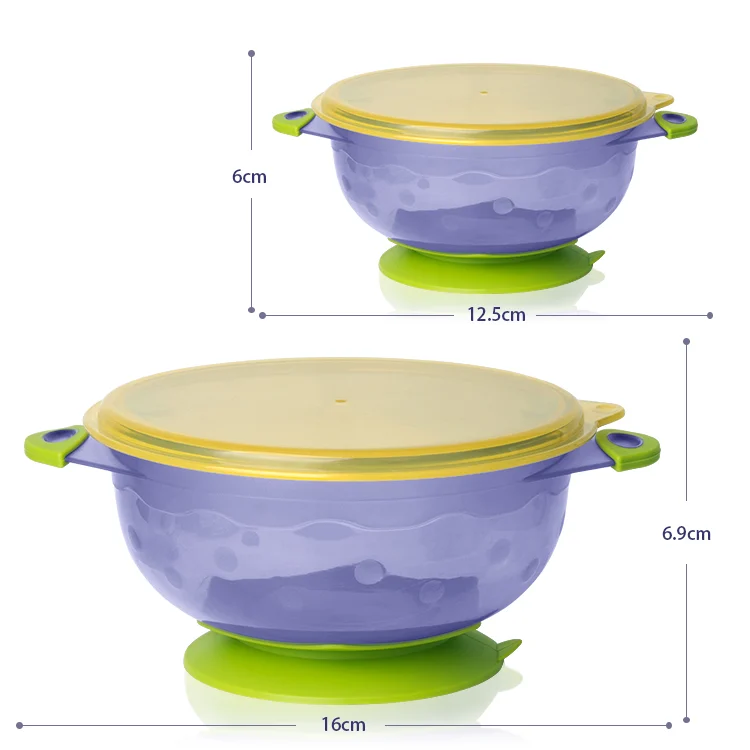 Close-up of the suction base and TPE handle on the large bowl