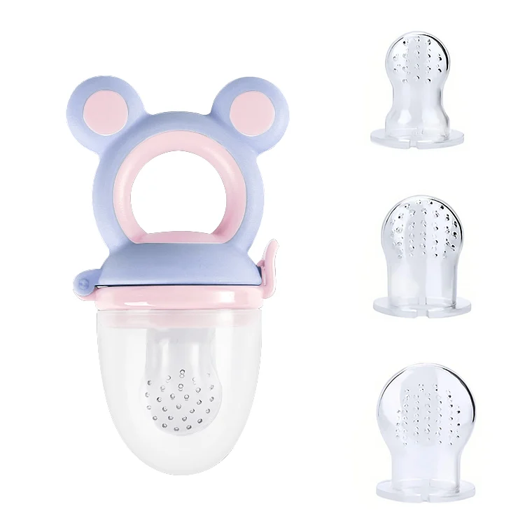 Close-up of the safety lock mechanism on the pacifier nipple