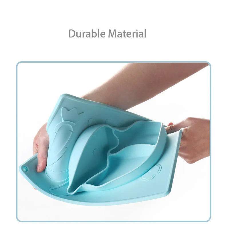 Side view of the deep, curved sides of the plate
