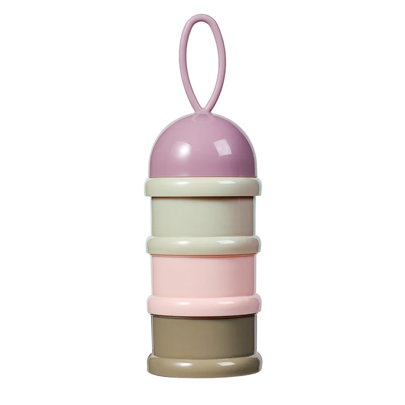 Dispenser with lid removed, showing the three separate compartments
