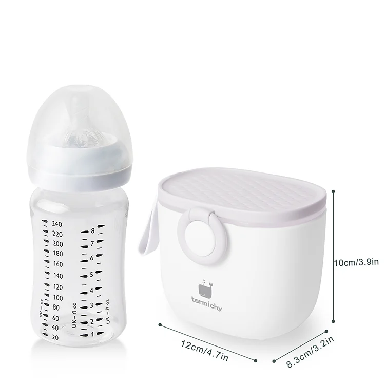 Square Portable Milk Powder Dispenser(Container with Carry Handle and Scoop )