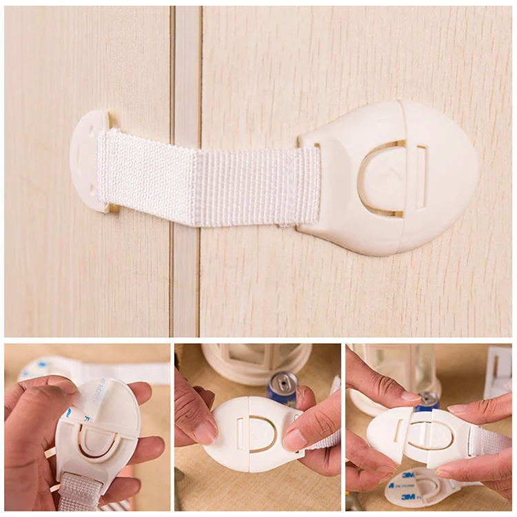 Close-up of the snap-lock mechanism on the plastic strap