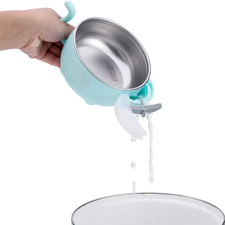 Bowl with arc handle and smooth edges, showing anti-skid design