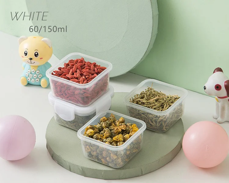 Plastic Baby Food Storage Box with Leak-proof Lid