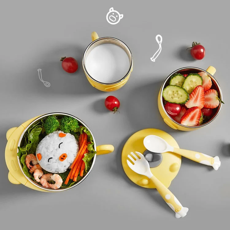 Spoon and fork with anti-skid texture and ergonomic design