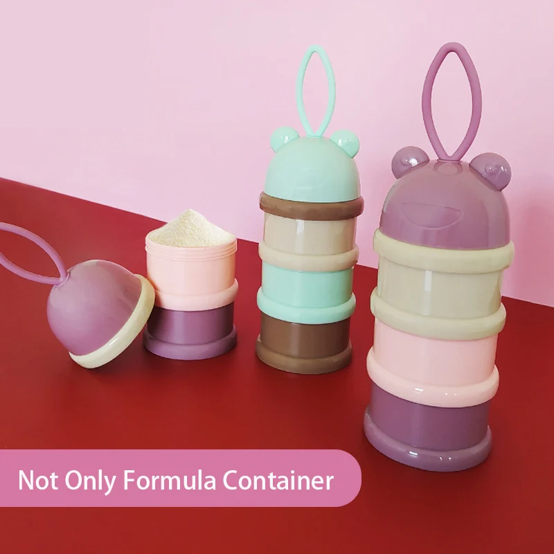 Dispenser placed in a stroller cup holder, showing compact footprint