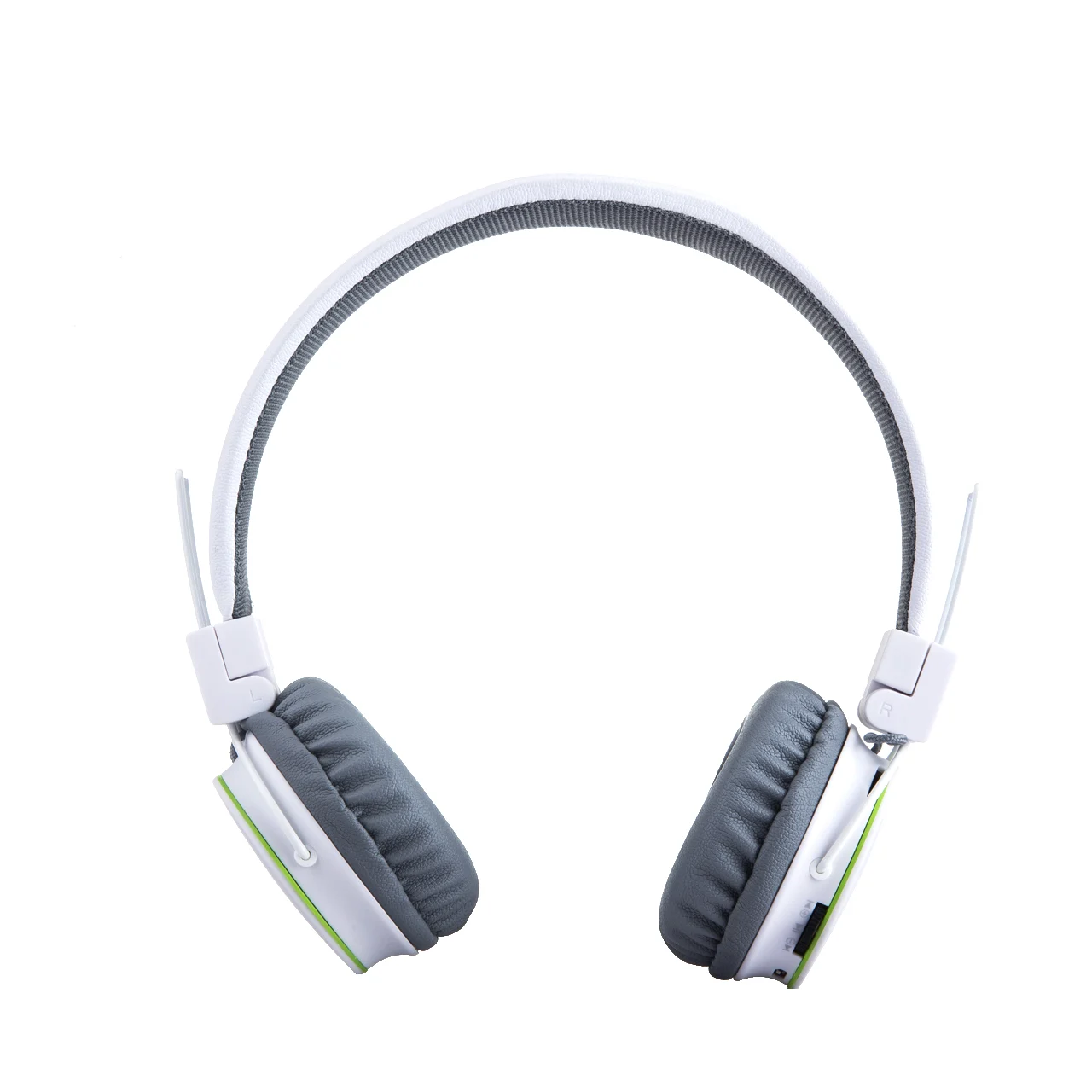 White kids' headphones with the ear cushion removed