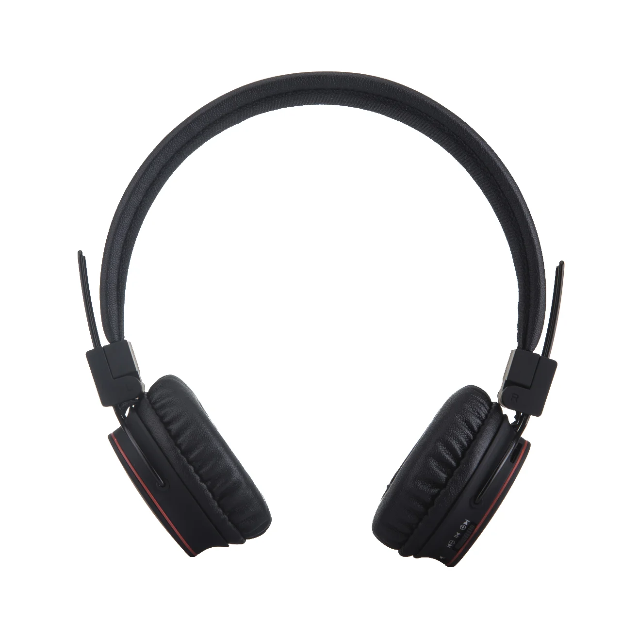 Black kids' headphones with closed ear cups and headband detail