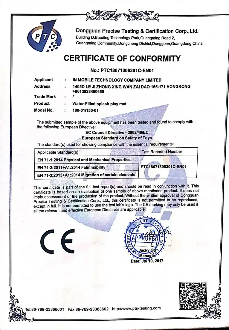 Test certificate held by Termiki