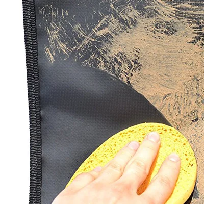 Side mesh bags open, showing storage capacity for small items