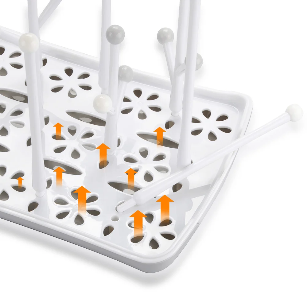 Drying rack with the drawstring pocket open, ready for travel