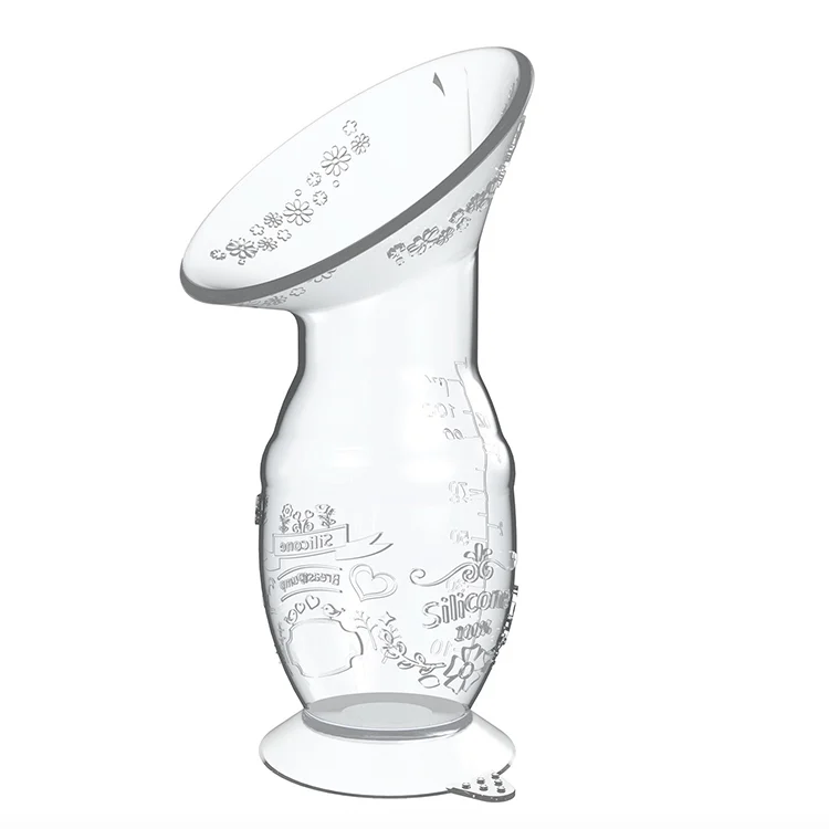 Close-up of the silicone pump with a hand holding it