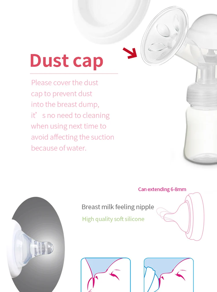 Breast pump in use by a mother in a public space