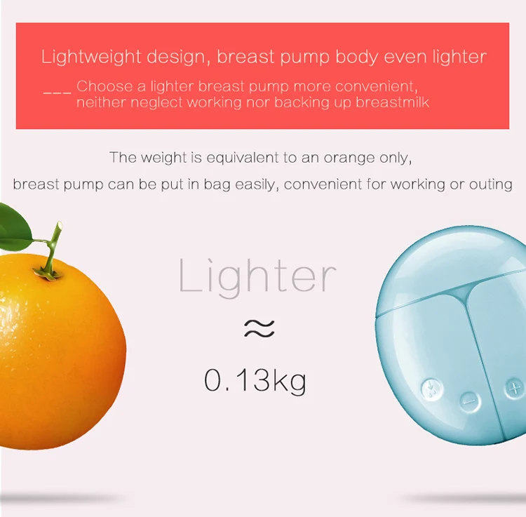 Automatic 4-modes touch screen silicone double electric breast pump