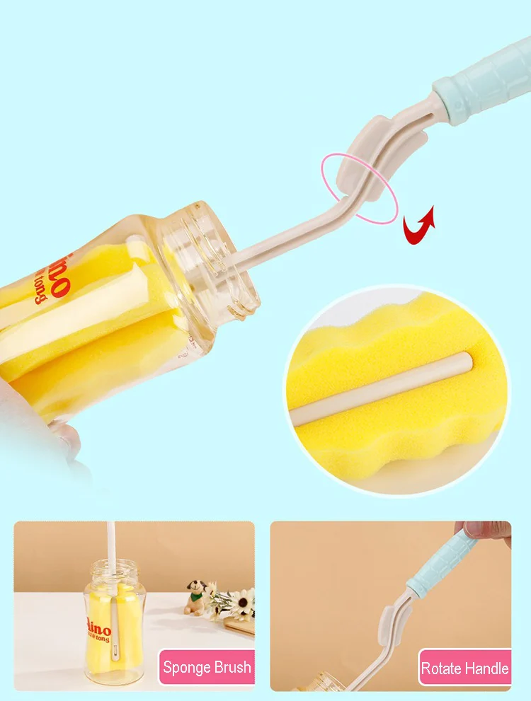 brushes 6 in 1 bottle and cup cleaning brush for bottles straw spout