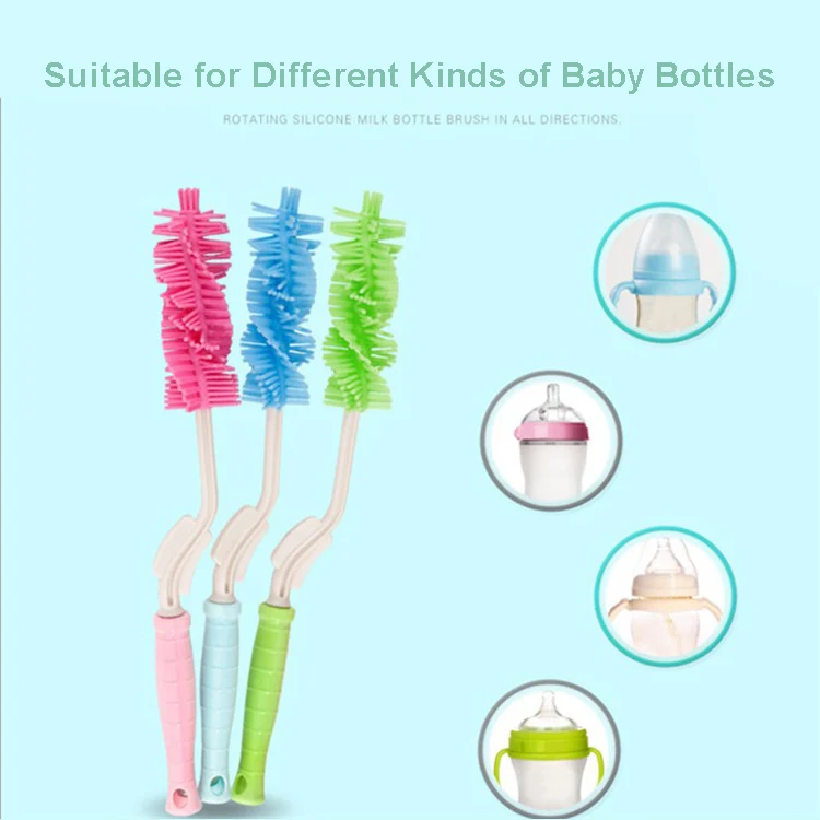 Detail of the soft bristles on the straw cleaner