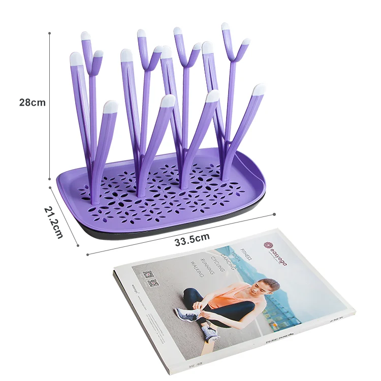 Baby bottle drying rack