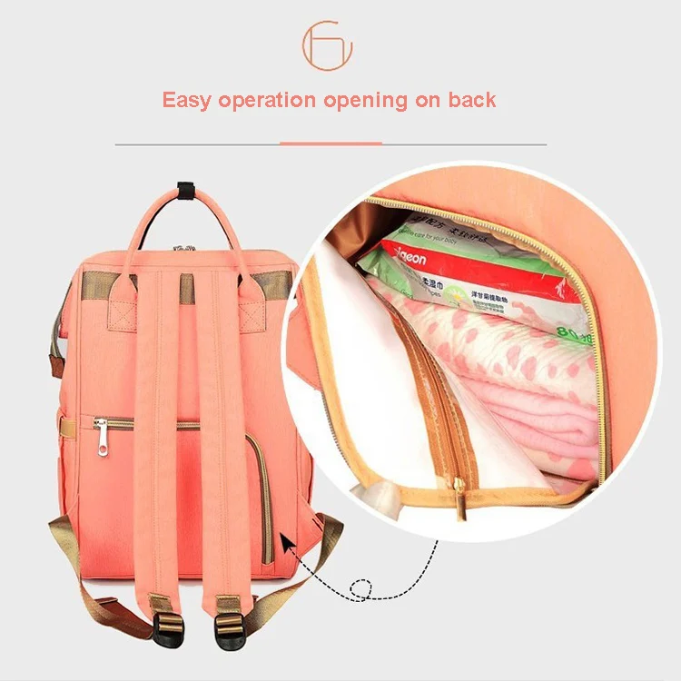 Durable multi-function waterproof travel baby Care Diaper Bag Backpack