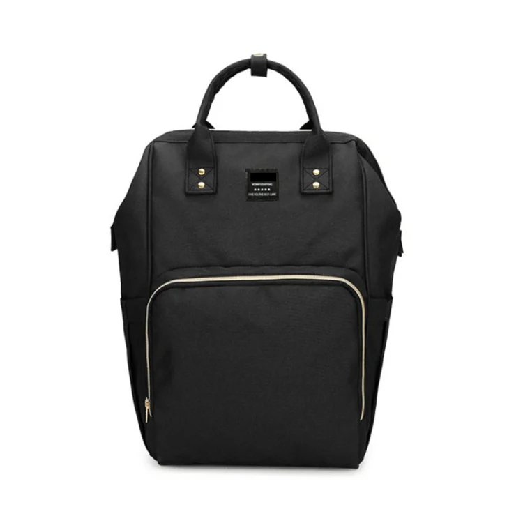 Extra large 900D nylon diaper bag backpack with rear opening panel