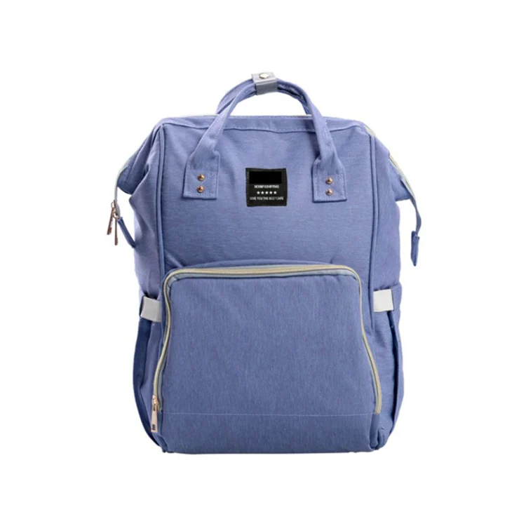 Back view of the diaper bag showing the rear access panel and shoulder straps