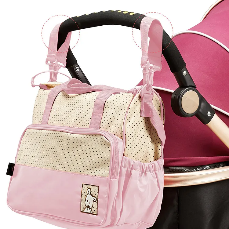 Multifunctional Maternity Travel Mommy Diaper Bag for Cart