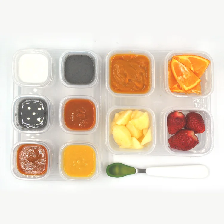 Plastic BPA Free Leak Proof Baby Food Storage Containers